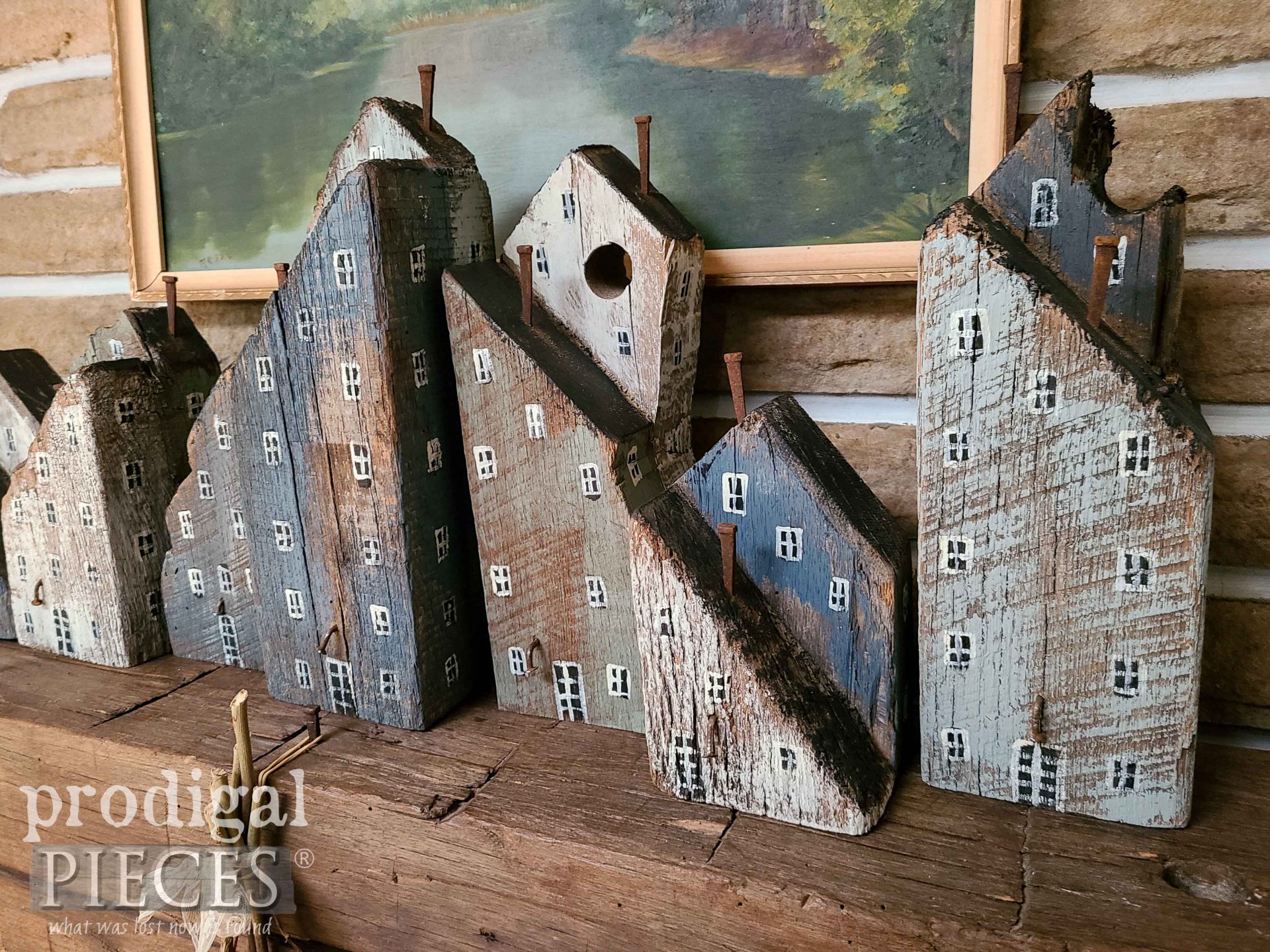 Reclaimed Wood Houses ~ DIY Decor - Prodigal Pieces